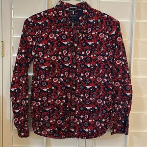 EXPRESS Ricky Singh floral button shirt, size Small, slim fit